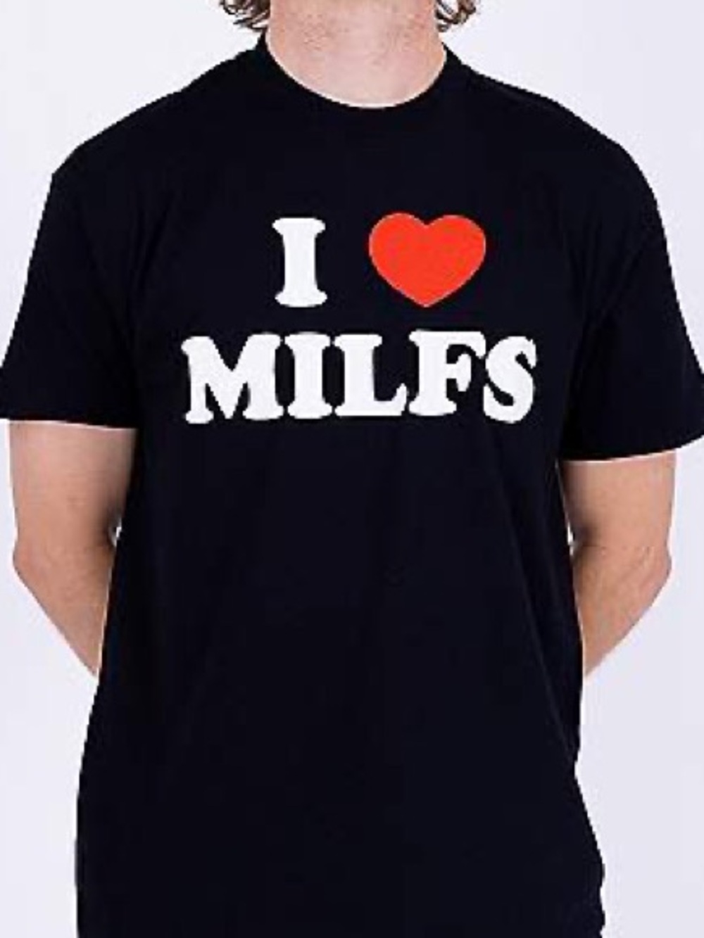 I Love MILFS Graphic Tee - Black Spencer’s